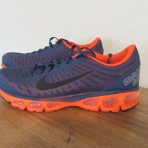 Nike Air Max Tailwind 5 Navy Blue Orange Running Shoes 555416-408 Mens Size 11.5
